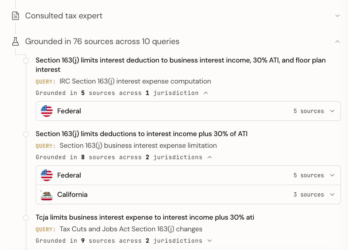 Technical tax reasoning